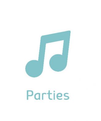 parties or music icon - hearing aids